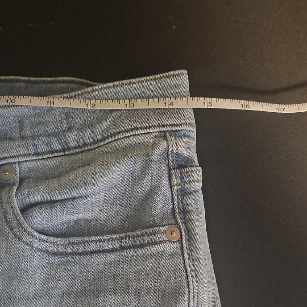 Madewell‎ 10" High-Rise Skinny Jeans 26 Light Wash Distressed Button Fly - Picture 8 of 11